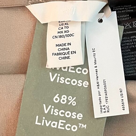 NWT Elastic Tan Mini-Skirt with Slit - Picture 4 of 5